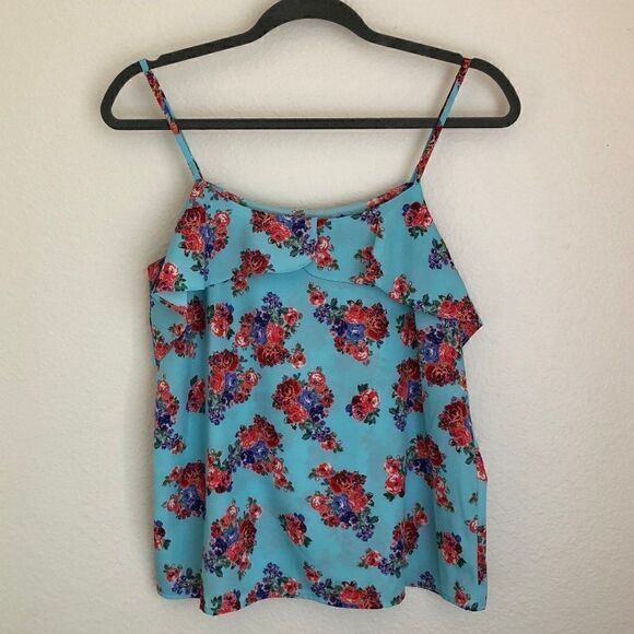 Collective Concepts Boho Floral Sleeveless Top XS - Picture 1 of 6